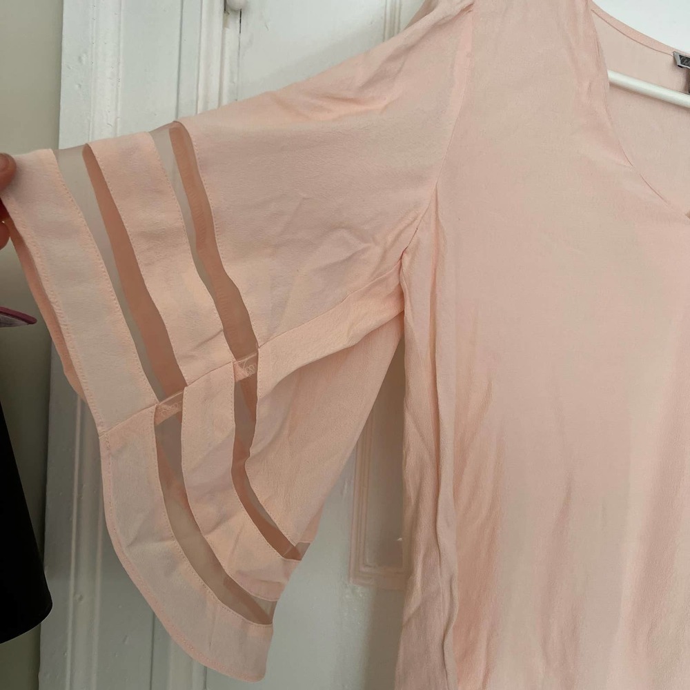 Chelsea 28 Pink flowy sleeve blouse XS - Picture 7 of 7